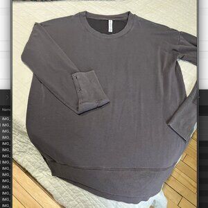 Athleta coaster luxe recover sweatshirt - purple - medium